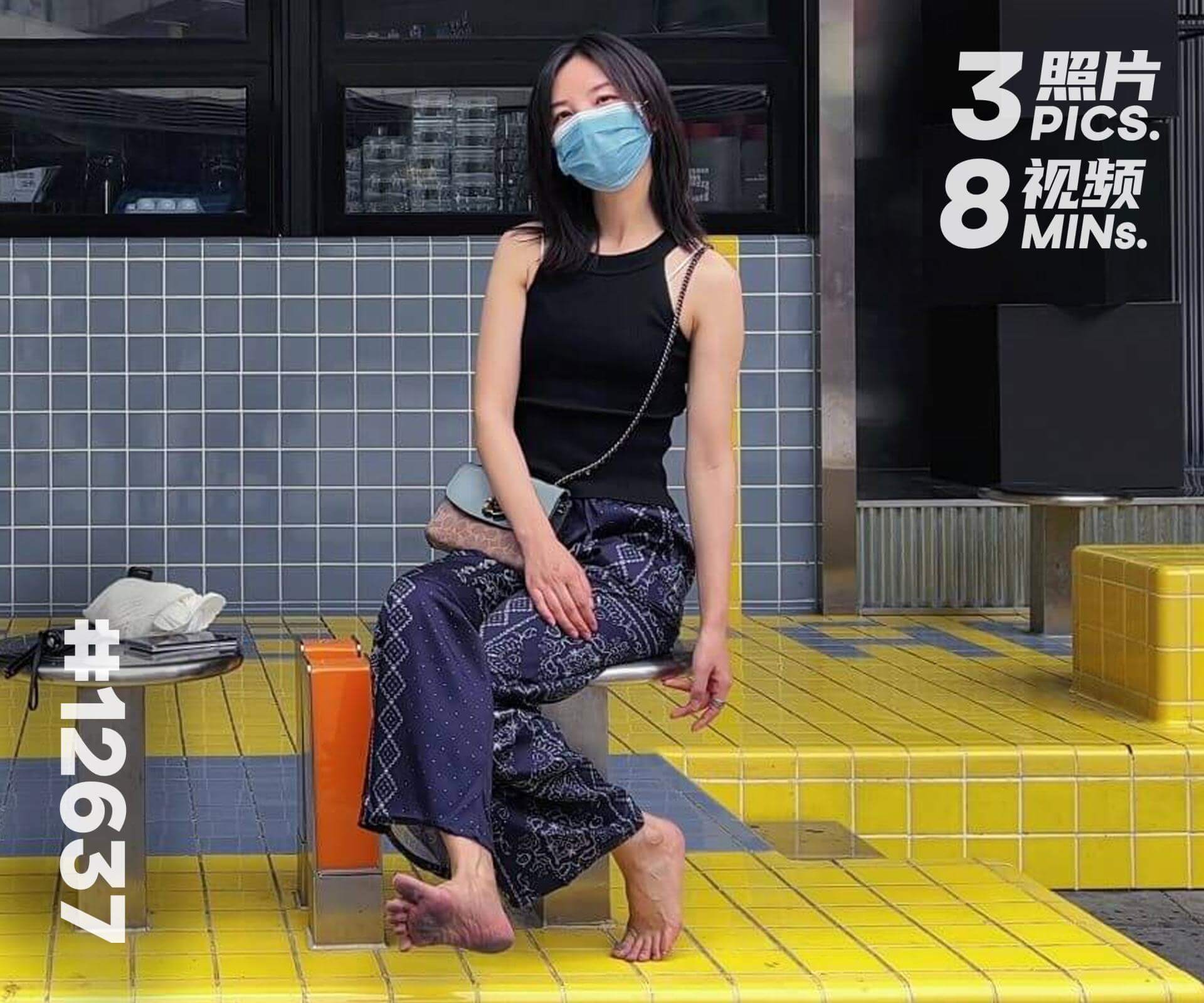 左左・端午節の裸足でショッピングモールを散策 (二)